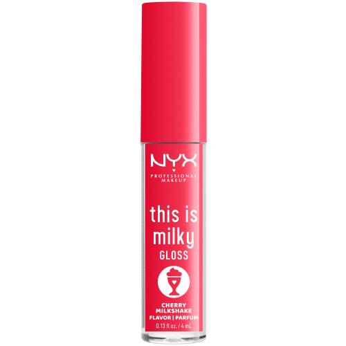 NYX Professional Makeup This Is Milky Lip Gloss Milkshake Flavor Lip Gloss με Κρεμώδη Υφή & Έντονη Λάμψη με Γεύση Milkshake 4ml - Cherry Milkshake