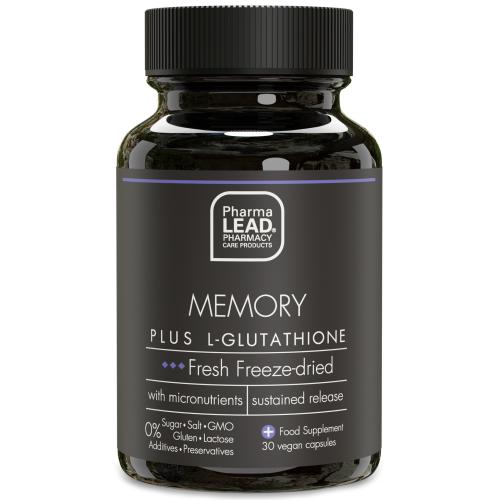 Pharmalead Black Range Memory Plus L-Glutathione Συμπλήρωμα Διατροφής για την Βελτίωση της Μνήμης & την Πνευματική Διαύγεια 30veg.caps