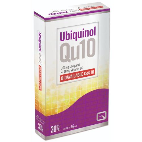 Quest Ubiquinol Qu10 Συμπλήρωμα Διατροφής για την Μείωση της Κόπωσης, για την Ενίσχυση της Ενέργειας 30tabs
