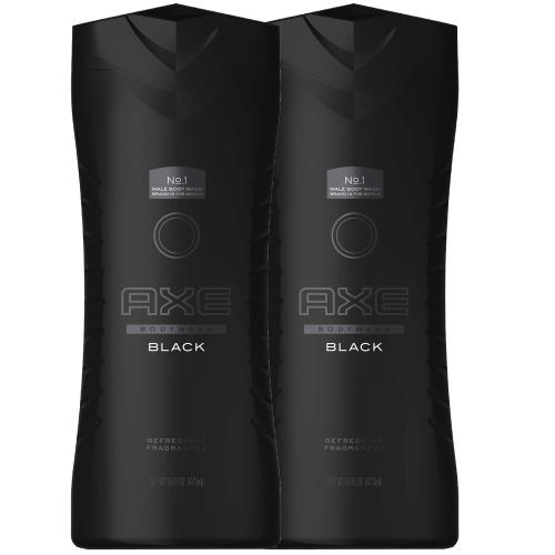 Axe Πακέτο Προσφοράς Black Body Wash XL, Αναζωογονητικό Αφρόλουτρο 2x400ml 1+1 Δώρο