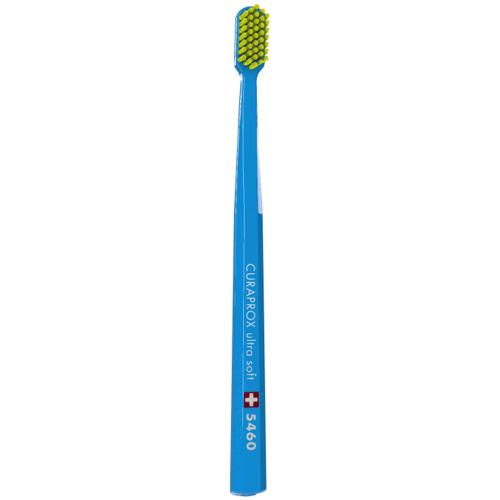 Curaprox CS 5460 Ultra Soft Οδοντόβουρτσα με Εξαιρετικά Απαλές & Ανθεκτικές Τρίχες Curen για Αποτελεσματικό Καθαρισμό 1 Τεμάχιο - Μπλε/ Λαχανί