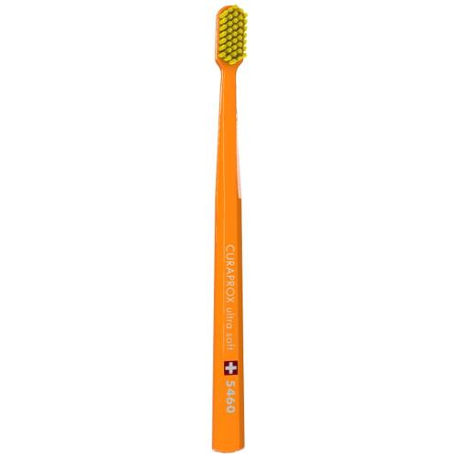 Curaprox CS 5460 Ultra Soft Οδοντόβουρτσα με Εξαιρετικά Απαλές & Ανθεκτικές Τρίχες Curen για Αποτελεσματικό Καθαρισμό 1 Τεμάχιο - Πορτοκαλί/ Κίτρινο