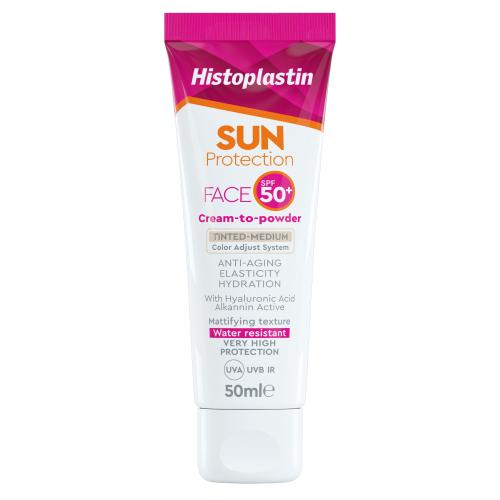 Histoplastin Sun Protection Face Cream to Power Tinted Spf50+ Αντιγηραντική & Ενυδατική Κρέμα Προσώπου με Χρώμα 50ml
