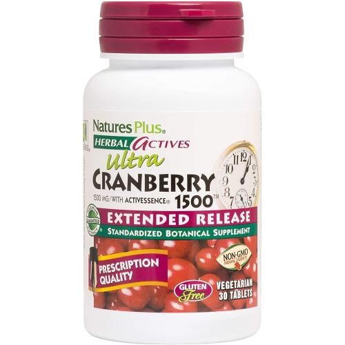 Natures Plus Extended Release Cranberry 1500mg Συμπλήρωμα Διατροφής με Κράνμπερι για Προστασία Από τις Ουρολοιμώξεις 30tabs
