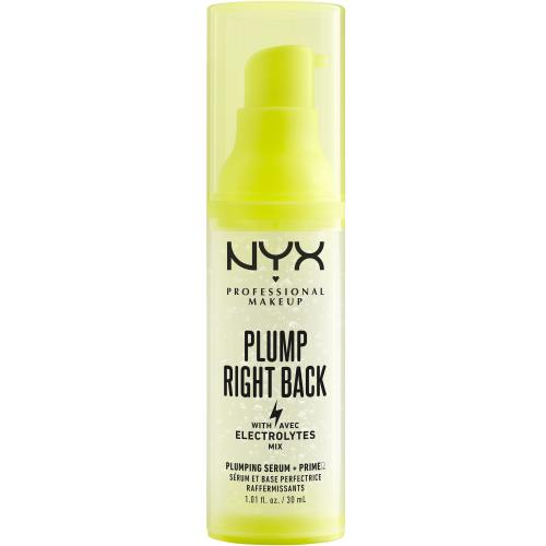 NYX Professional Makeup Plump Right Back Plumping Serum & Primer Ορός Primer με Ηλεκτρολύτη που Παρατείνει τη Αντοχή του Μακιγιάζ 30ml