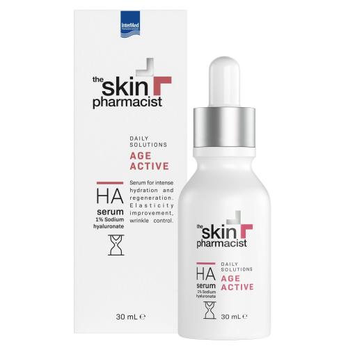 The Skin Pharmacist Age Active HA Serum 1% Sodium Hyaluronate Ορός Προσώπου Εντατικής Ενυδάτωσης & Ανάπλασης 30ml