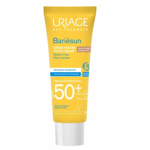 Uriage Bariesun Tinted Face Cream Spf50+ Αντηλιακή Κρέμα Προσώπου Πολύ Υψηλής Προστασίας με Χρώμα 50ml - Golden Tint