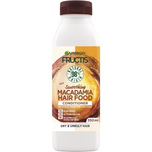 Garnier Fructis Hair Food Smoothing Conditioner Macadamia 350ml,Μαλακτική Κρέμα Μαλλιών με Macadamia για Εντατική Θρέψη 350ml