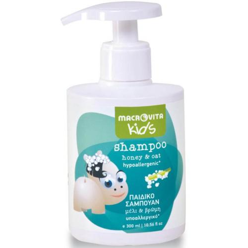 Macrovita Kids Shampoo Παιδικό Σαμπουάν με Μέλι & Βρώμη από 3+ Ετών 300ml