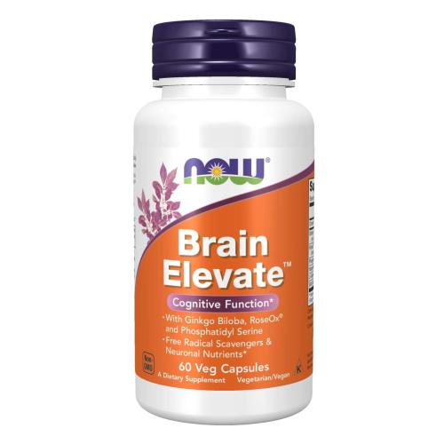 Now Foods Brain Elevate™ Συμπλήρωμα Διατροφής για την Σωστή Εγκεφαλική Λειτουργία & την Ενίσχυση της Μνήμης 60veg.caps