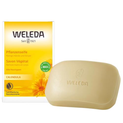 Weleda Calendula Vegetable Soap Bar Φυσικό Σαπούνι Καλέντουλας για Ευαίσθητο Δέρμα 100gr