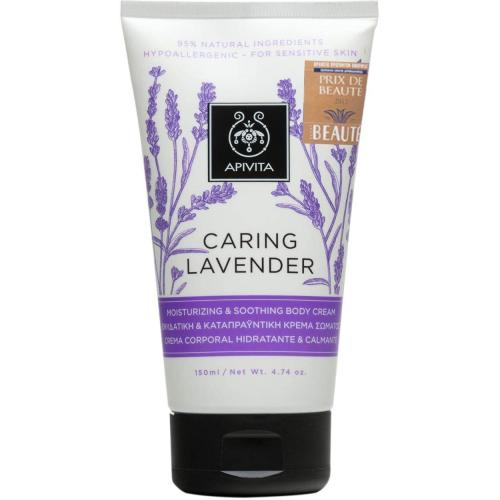 Apivita Caring Lavender Moisturizing Body Cream Ενυδατική & Καταπραϋντική Κρέμα Σώματος με Βιολογικό Αιθέριο Έλαιο Λεβάντας150ml