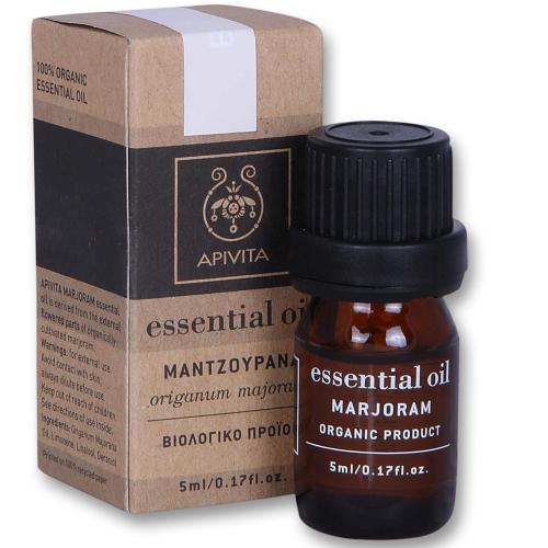 Apivita Essential Oil - Αιθέριο Έλαιο Μαντζουράνας 5ml