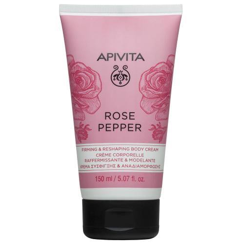 Apivita Rose Pepper Firming & Reshaping Body Cream Κρέμα Σώματος για Σύσφιξη & Ενυδάτωση 150ml