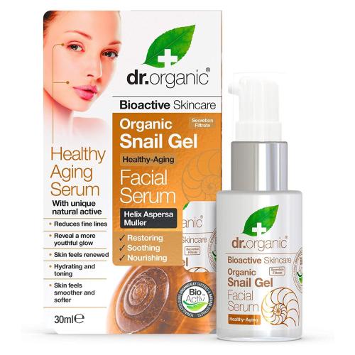 Dr Organic Snail Gel Facial Serum Εξειδικευμένος Ορός Αντιγήρανσης Προσώπου με Έκκριμα Σαλιγκαριού 30ml