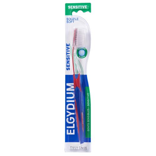 Elgydium Sensitive Toothbrush Soft Χειροκίνητη Μαλακή Οδοντόβουρτσα Κατάλληλη για Ευαίσθητα Δόντια 1 Τεμάχιο - λαχανί