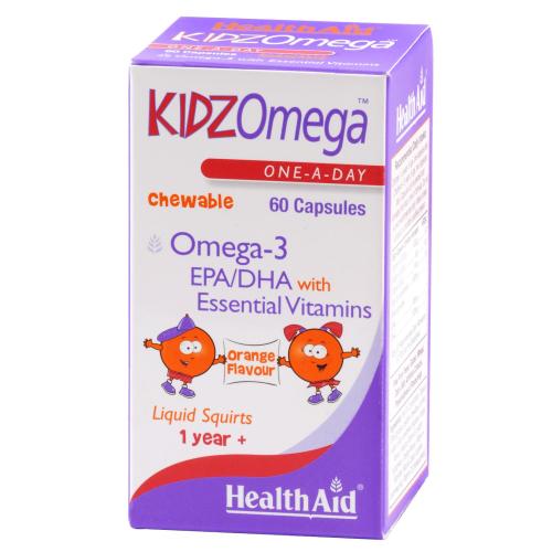 Health Aid Kidz Omega Orange Σωστή Ανάπτυξη Του Οργανισμού 60tabs