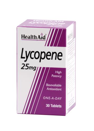 Health Aid Lycopene 25 mg Καροτινοειδές Με Ισχυρή Αντιοξειδωτική Δράση 30tabs