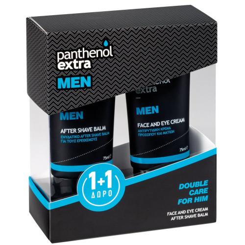 Medisei Πακέτο Προσφοράς Panthenol Extra Men Face & Eye Cream Αντιρυτιδική Προσώπου & Ματιών 75ml & Δώρο After Shave Balm 75ml