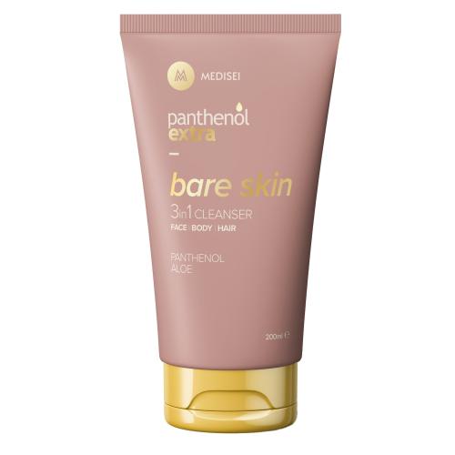 Medisei Panthenol Extra Bare Skin 3 in 1 Gel Cleanser Αφρόλουτρο & Σαμπουάν Καθημερινής Χρήσης για Πρόσωπο, Σώμα & Μαλλιά 200ml