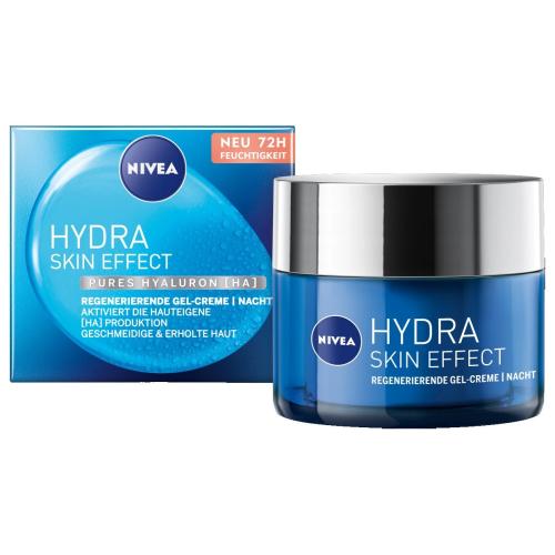 Nivea Hydra Skin Effect Night Regeneration Gel Cream Ενυδατική Κρέμα - Gel Προσώπου Νύχτας με Υαλουρονικό Οξύ 50ml