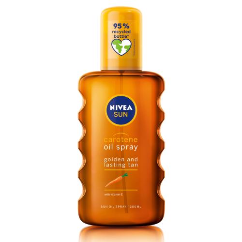 Nivea Sun Carotene Oil Spray Λάδι για Χρυσαφένιο Βαθύ Μαύρισμα & Αξιόπιστη Προστασία Από UVA & UVB Ακτινοβολίες 200ml
