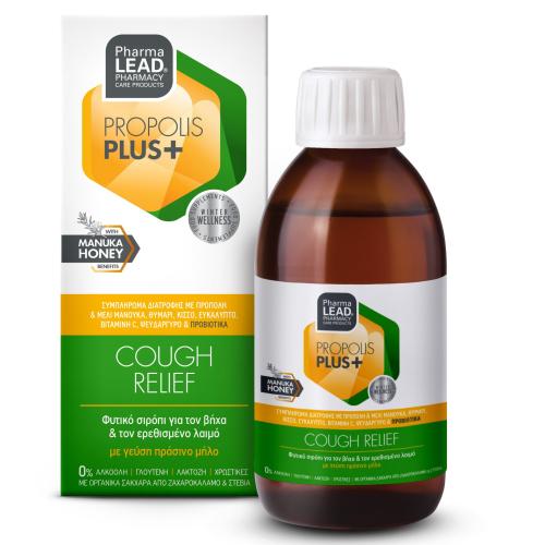 Pharmalead Propolis Plus+ Cough Relief Φυτικό Σιρόπι για το Βήχα & τον Ερεθισμένο Λαιμό 200ml