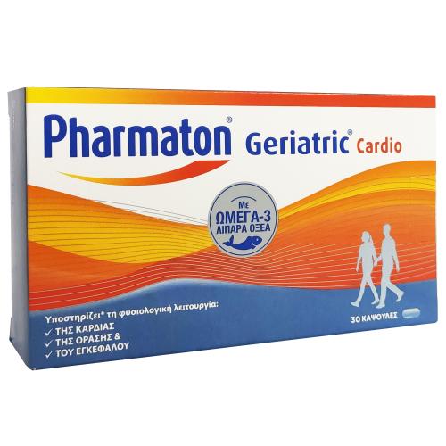 Pharmaton Geriatriac Cardio Συμπλήρωμα Διατροφής με Ωμέγα-3 για την Υγεία της Καρδιάς 30caps