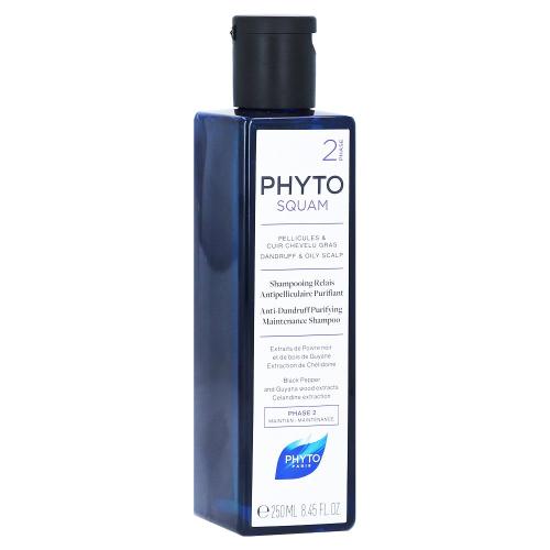 Phyto Phytosquam Phase Anti-Dandruff Purifying Shampoo Αντιπιτυριδικό Εξυγιαντικό Σαμπουάν με Εκχύλισμα Μαύρου Πιπεριού 250ml
