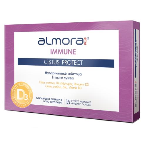Almora Immune Citrus Protect Vitamin D3 Συμπλήρωμα Διατροφής με Βιταμίνη D για 3πλή Προστασία του Ανοσοποιητικού 15veg.caps