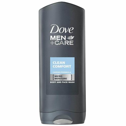 Dove Men Care Clean Comfort Body & Face Wash Αφρόλουτρο για την Απόλυτη Φροντίδα της Ανδρικής Επιδερμίδας 400ml