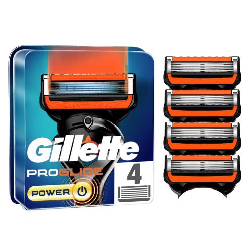 Gillette Fusion 5 Proglide Power Ανταλλακτικές Κεφαλές Ανδρικής Ξυριστικής Μηχανής με 5 Λεπίδες Κατά των Ερεθισμών 4 Τεμάχια