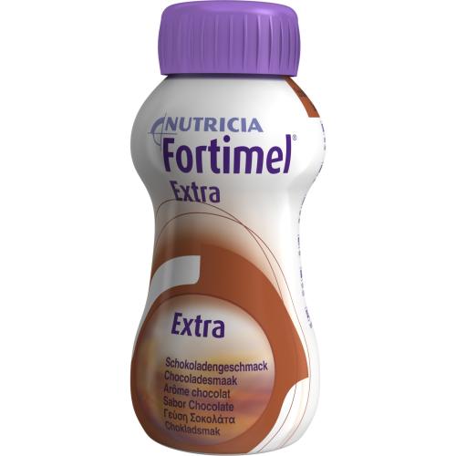 Nutricia Fortimel Extra Chocolate Πόσιμο Θρεπτικό Σκεύασμα Υψηλής Περιεκτικότητας σε Πρωτεΐνη με Γεύση Σοκολάτα 4x200ml
