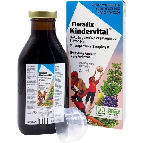 Power Health Floradix Kindervital Απαραίτητο Συμπλήρωμα Διατροφής Για την Ανάπτυξη των Παιδιών 250ml