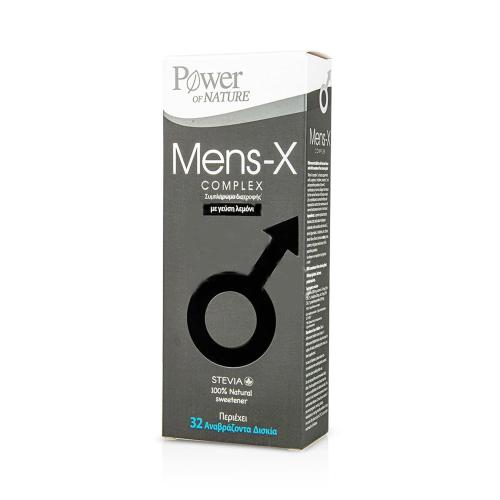 Power Health Mens-X Complex Stevia Συμπλήρωμα Διατροφής για Τόνωση της Στυτικής Λειτουργίας, με γεύση Λεμόνι 32 Effer.tabs