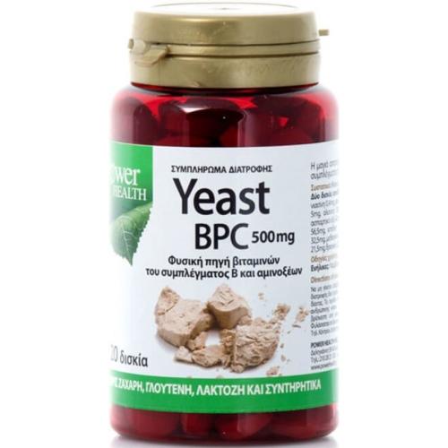 Power Health Yeast BPC 500mg Συμπλήρωμα Διατροφής Υγείας & Ομορφιάς 120tabs