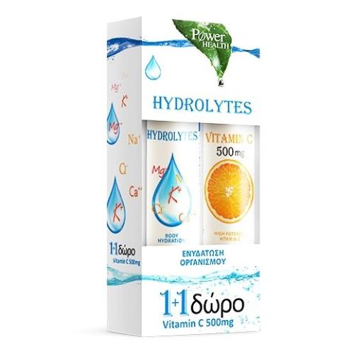 Power of Nature Hydrolytes Stevia 20eff.tabs & Δώρο Vitamin C 500mg 20 Effer.tabs