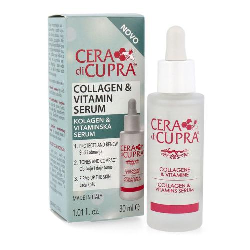 Cera di Cupra Collagen & Vitamin Serum Συμπυκνωμένος Ορός Κολλαγόνου και Βιταμινών 30ml