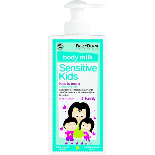 Frezyderm Sensitive Kids Face & Body Milk Απαλό Ενυδατικό Γαλάκτωμα για την Παιδική Επιδερμίδα 200ml