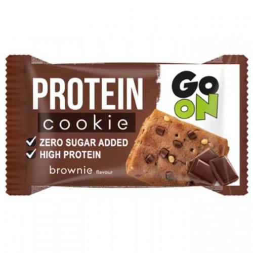 Go On Protein Cookie with Brownie Flavour Μπισκότο Πρωτεΐνης Χωρίς Προσθήκη Ζάχαρης με Γεύση Brownie 50g