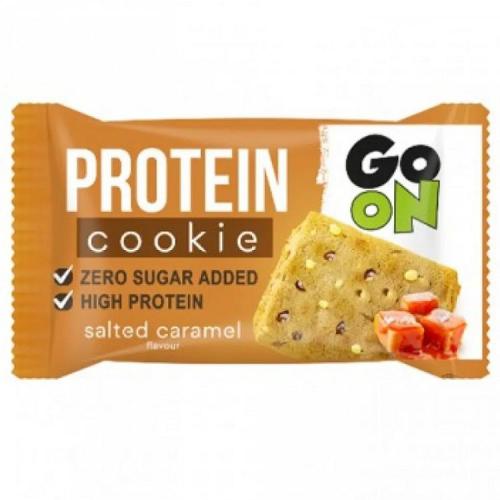 Go On Protein Cookie with Salted Caramel Flavour Μπισκότο Πρωτεΐνης Χωρίς Προσθήκη Ζάχαρης με Γεύση Αλατισμένης Καραμέλας 50g