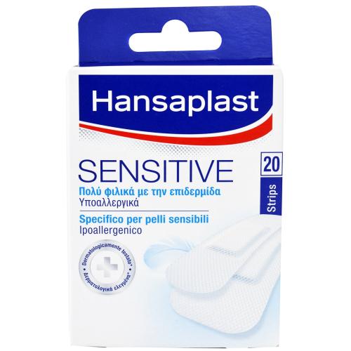 Hansaplast Sensitive Επιθέματα Πολύ Φιλικά με την Επιδερμίδα Υποαλλεργικά 20 Τεμάχια