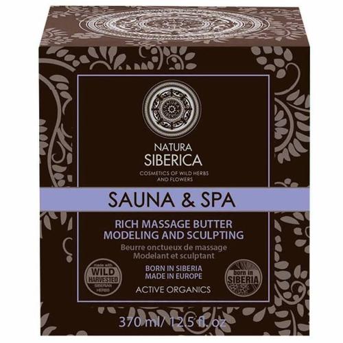 Natura Siberica Sauna & Spa Rich Massage Butter Modeling & Sculpting Πλούσιο Βούτυρο για Μασάζ Κατά της Κυτταρίτιδας 370ml
