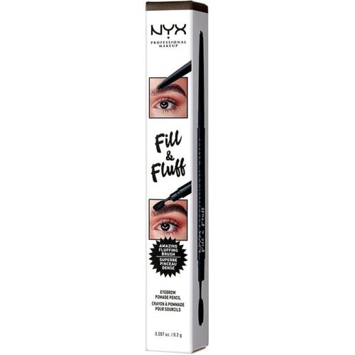 NYX Professional Makeup Fill & Fluff Eyebrow Pomade Pencil Μολύβι Φρυδιών με Απαλή Μύτη 0,2gr 1 Τεμάχιο - Espresso