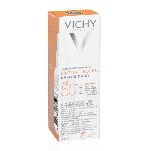 Vichy Capital Soleil UV- Age Daily Spray Spf50+ Λεπτόρρευστο Αντιρυτιδικό Αντηλιακό Πολύ Υψηλής Προστασίας 40ml