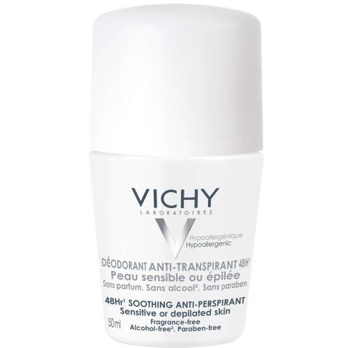Vichy Deodorant Anti-transpirant 48h Αποσμητική Φροντίδα 48ωρη για Ευαίσθητο Δέρμα 50ml,Αποσμητική Φροντίδα 48ωρη για Ευαίσθητο