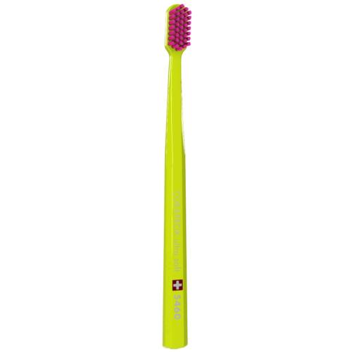 Curaprox CS 5460 Ultra Soft Οδοντόβουρτσα με Εξαιρετικά Απαλές & Ανθεκτικές Τρίχες Curen για Αποτελεσματικό Καθαρισμό 1 Τεμάχιο - Λαχανί/ Φούξια