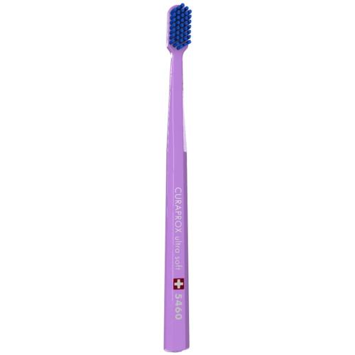 Curaprox CS 5460 Ultra Soft Οδοντόβουρτσα με Εξαιρετικά Απαλές & Ανθεκτικές Τρίχες Curen για Αποτελεσματικό Καθαρισμό 1 Τεμάχιο - Λιλά/ Μπλε