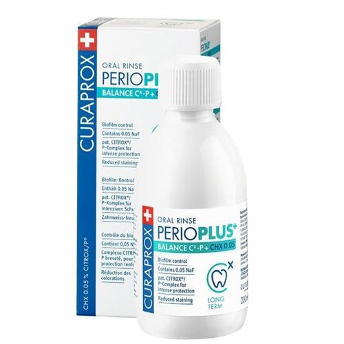 Curaprox Perio Plus Balance CHX 0.05 Στοματικό Διάλυμα Μακροχρόνας Χρήσης για Προστασία απο Παθογόνους Παράγοντες 200ml