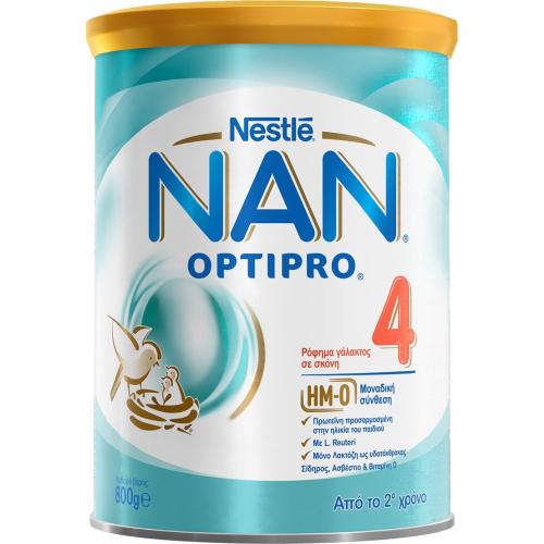 Nestle NAN Optipro 4 Ρόφημα Γάλακτος σε Σκόνη Εμπλουτισμένο με Βιταμίνες & Μέταλλα Από το Δεύτερο Χρόνο 800gr